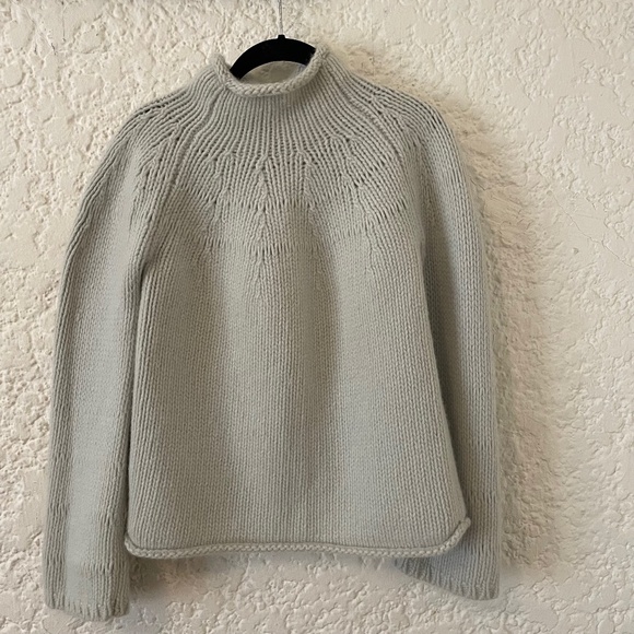 Vintage Chunky Knit Express Wool Angora Roll Neck Sweater, Womens XL 90's Japan - Picture 1 of 9